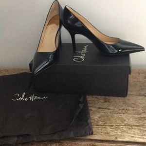 COLE HAAN NEW Fiona High Air Pump - Black Patent